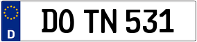 Trailer License Plate
